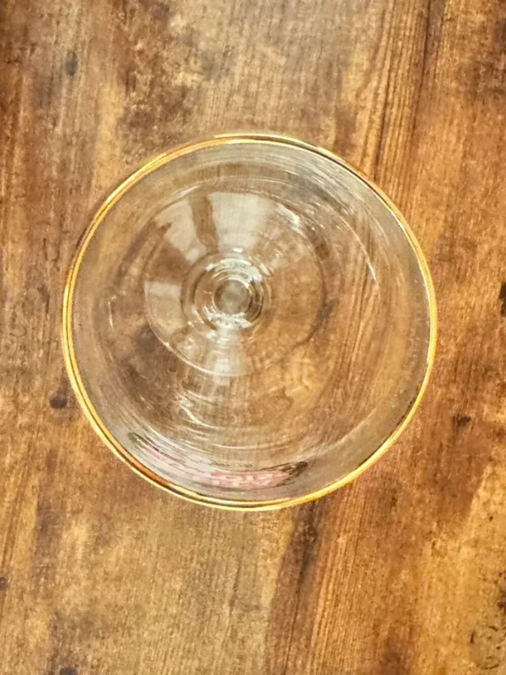 Stella Artois Beer Chalice Glass 40cl Clear Gold Rim Stemmed Goblet